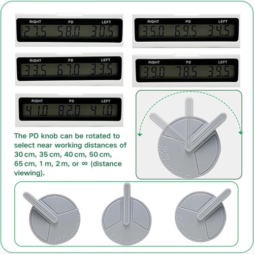 Optische digitale pupilmeter, PD-meter, pupilafstandsmeter 45-82 mm 2