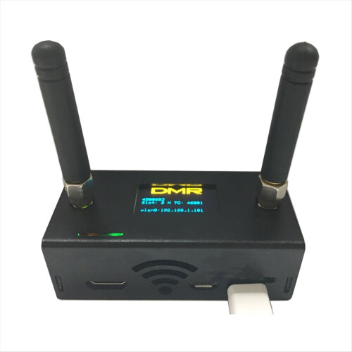 Supporto hotspot duplex assemblato P25 DMR NXDN con custodia per scheda Zero W OLED + antenna 16G 1