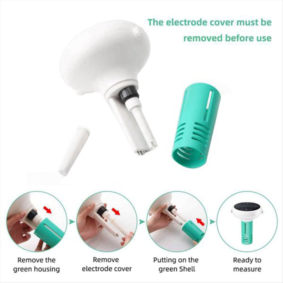 Usb Solar Powered Smart Wifi Zigbee Chlorine Meter Ph Orp Ec Tds Salinity Temp Swimming Pool Water Quality Analyzer 4852469864411