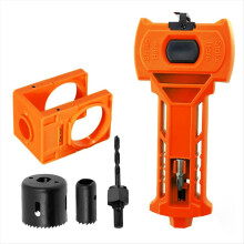 Door Latch Kit,Door Latch Mortise Tool,Door Installation Kit for 1-3/8in or 1-3/4in Thick Doors,Door Lock Hole Saw Set A