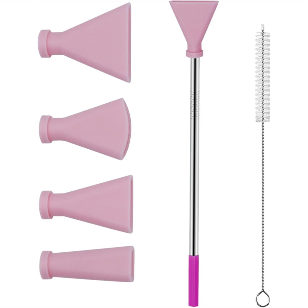 4Pcs Stainless Steel Straw Blow Nozzles Set For Acrylic Paint Pouring Supplies,Painting Nozzle Tool With 4Size Nozzles,D 4851434143407