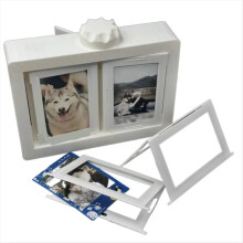 Álbum de fotos com 12 bolsos, giratório em 3D, protetor e fácil de instalar, com enfeites que viram as páginas.