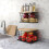2 Pack Storage Stackable Kitchen Laundry Organizers with Bamboo Top, Wall Mount Large Trash Bag Holder and Standard 5