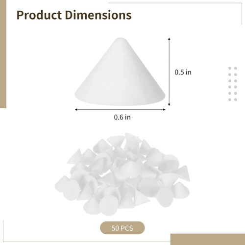 50 PCS Pottery Kiln Nails, Ceramic Refractory Cone Support Nails, 2516  High Temperature- Supporting Nails 2