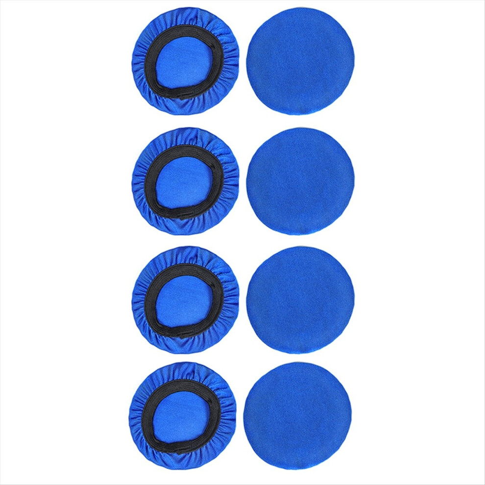 4 Pairs 8Cm Elastic Earpad Covers Headphone Covers Stretchable And Washable Sanitary Earcup Protectors Blue 4852469816502