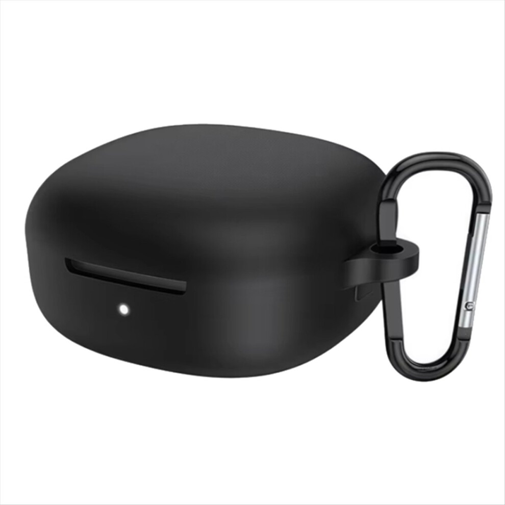 For Buds 6 Play Silicone Earphone Case Bluetooth Headset Protective Cover Shockproof Cover With Keychain Black 4852469817202