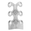 10PC Skiffers Baseboard Corner Protectors,Solid Brass Skirting Board Protectors,Baseboard Corner Protectors Silver 5