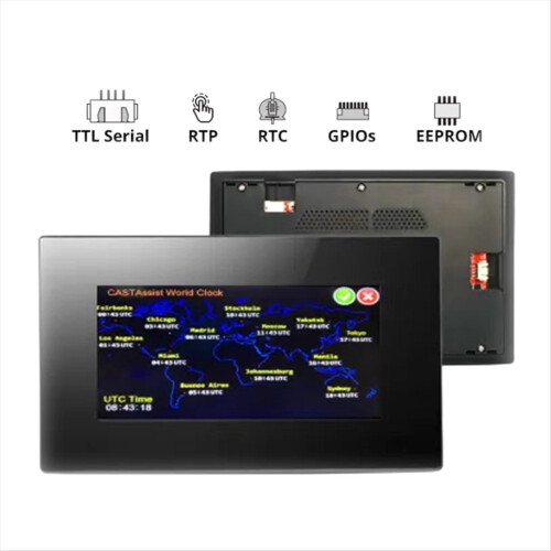Tela capacitiva inteligente com carcaça, 7 polegadas, interação homem-máquina (HMI), versão em inglês, NX8048P070-011C-Y 2