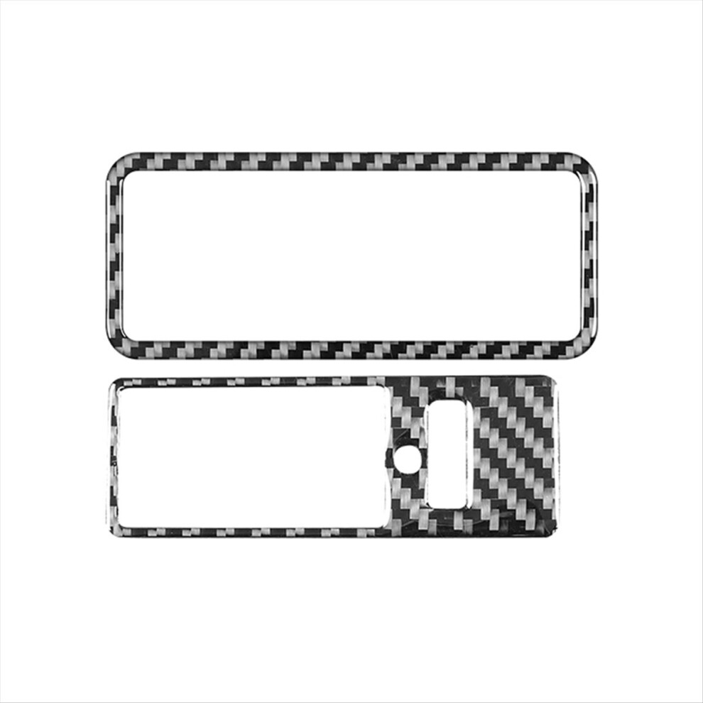 Carbon Fiber Headlight Switch Adjustment Cover Trim Kit For Xf 2008-2015 Lhd Interior Accessories 4852469897303