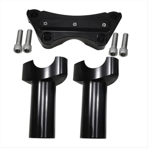 Elevadores de guidão de 4 polegadas com abraçadeira superior para guidão de 1 polegada Dyna FXDWG FXDL