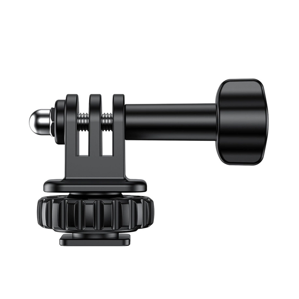 Action Camera Cold Shoe Adapter With 180 Adjustment, 1/4 Inch Screw Hole, For 12/11/10/9/8 4852469842112