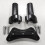 Elevadores de guidão de 4 polegadas com abraçadeira superior para guidão de 1 polegada Dyna FXDWG FXDL 2