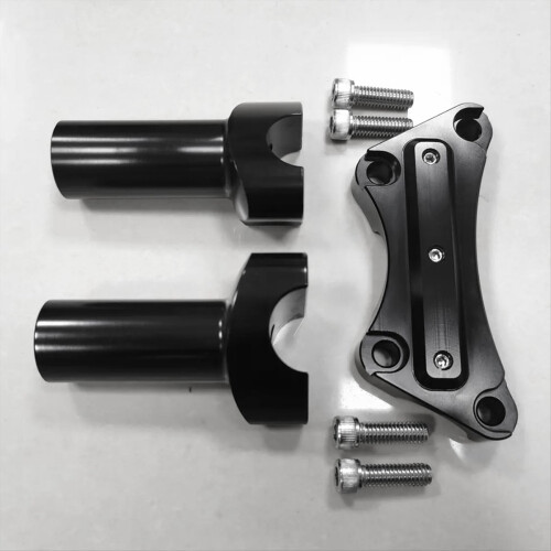 Elevadores de guidão de 4 polegadas com abraçadeira superior para guidão de 1 polegada Dyna FXDWG FXDL 2
