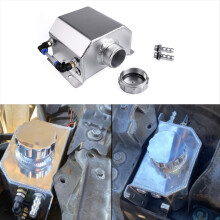 Universele 1L auto motorolie ademende pot radiator koelvloeistof overloop fles opvang carter stoomreservoir zwart