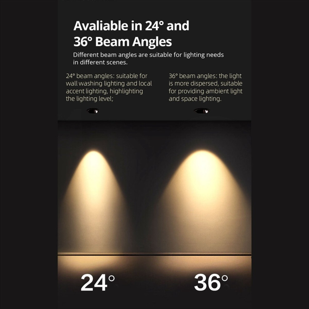 Matter Wifi Led Spot 12W Anti-Glare Dimmable Ceiling 36Angle Adjustable Support Voice Control Light 4852469839310