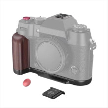 Hout Ebbenhout Walnoot Camera Antislip Vinger Handgreep Basishouder L Plaat Mount voor X-T50 Fotografie Zwart