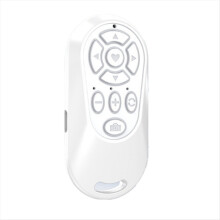 Wireless Bluetooth-Compatible Remote Control Button Controller Self-Timer Camera Stick Shutter Release Phone Black