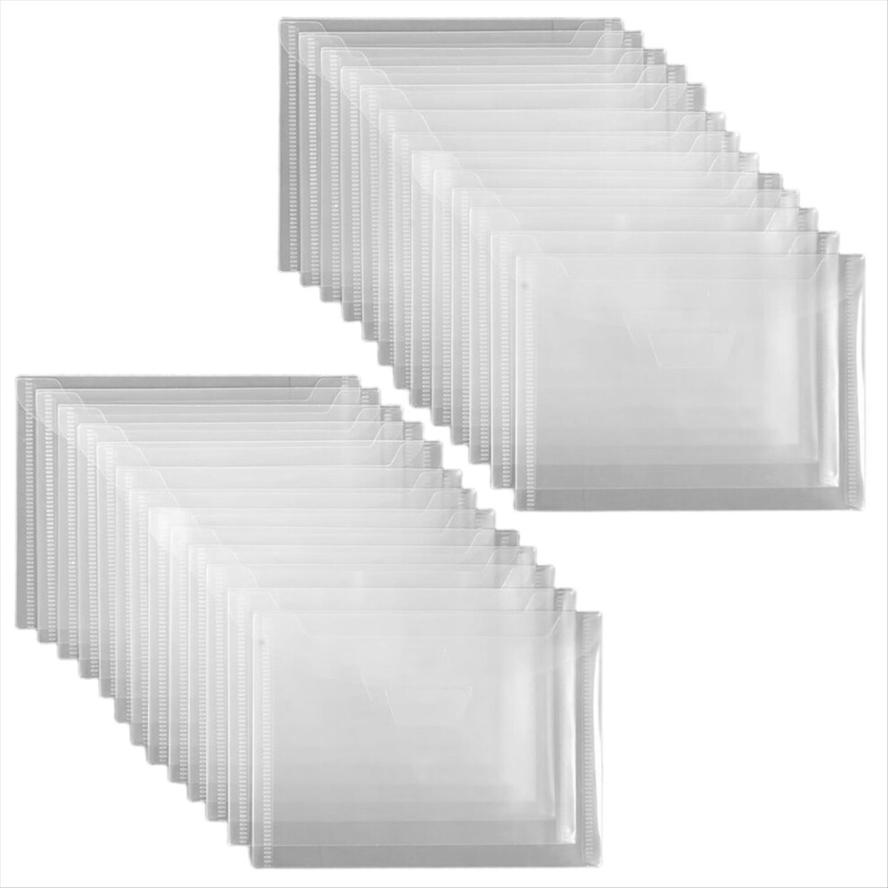 60 Pcs Stamp and Die Storage Pockets Reusable Storage Cases Seal Bags Transparent Plastic Folders