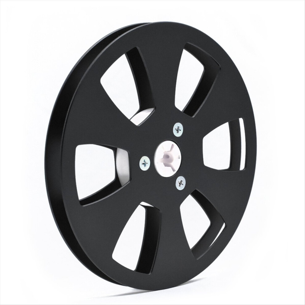 5 Inch Empty Reel For Reel To Reel Tape Recorders For Open Reel Sound Deck, Aluminum Alloy Recording Takeup Reel Black 4852469851411