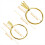 2 Pcs Loose Stone Holder Ring Gemstone- Holder Wedding Ring Try-on Tool Rings Blank Support 2 Sizes 5