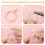 2 Pcs Loose Stone Holder Ring Gemstone- Holder Wedding Ring Try-on Tool Rings Blank Support 2 Sizes 6