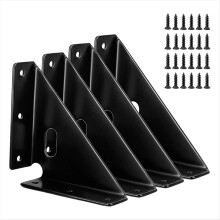 Gusset Joints 4 Pcs, Trapezi Corner Code, Bracket Corner Brace Bracket Fasteners, Furniture Shelf Support Joint