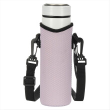 Neoprene Water Bottle Sleeve with Strap, 12 Oz Insulated Water Glass Bottle Carrier Bag -Drink Bottle Sleeve