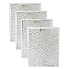 Conjunto de 4 filtros de gordura para coifa SB08087294, compatíveis com os modelos RM523004, RM523604 e RM524204. Substitui a peça B08087294.