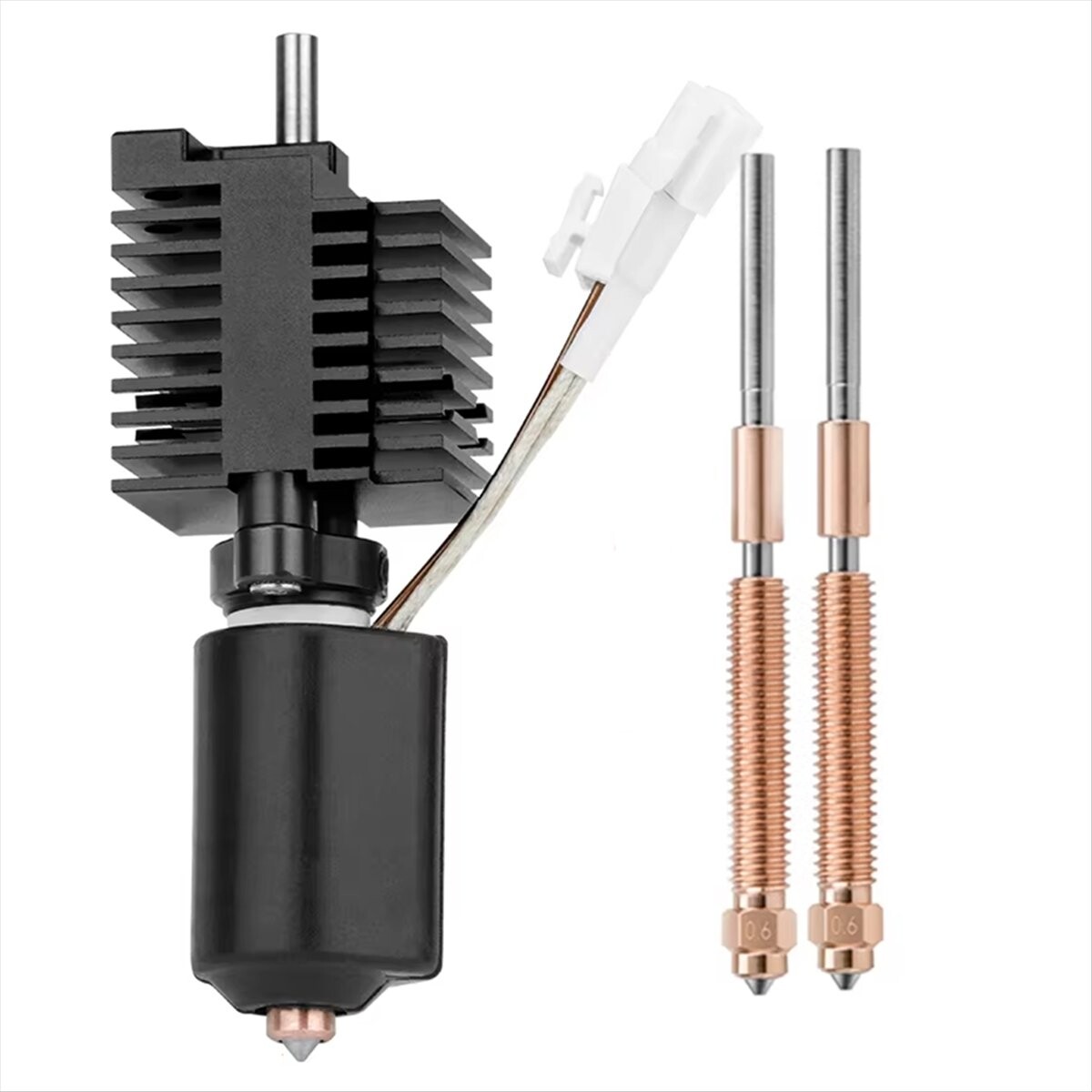 Creality K1 Kit Bloc Chauffant en Céramique, Pièces d'imprimante 3D Tout en Métal, Résistance à Haute Température 300 °C Kit Bloc Chauffant Hotend pour K1/K1Max