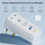 UK Standard 13A RCD Plug PRCD Leakage Protection Adapter Socket 30mA White Polycarbonate UK Plug 6