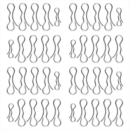 Replace Deck Clip Set 4 194209 Bow Tie Lock Cylindrical Pin 1 194208 Bow Tie Lock Split Pin(8Pack)