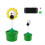 720P Scene Projection HD Camera for Switch 2 Game Console Camera Accessories Sunflower 4