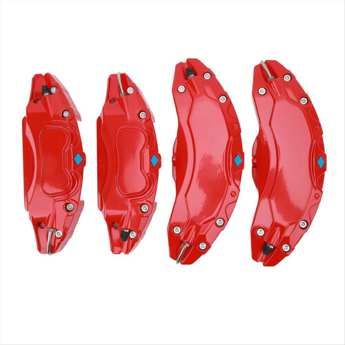 Protetores de pinça de freio a disco para rodas de 19 e 20 polegadas, com design esportivo e cores vibrantes para o Modelo Y. 1
