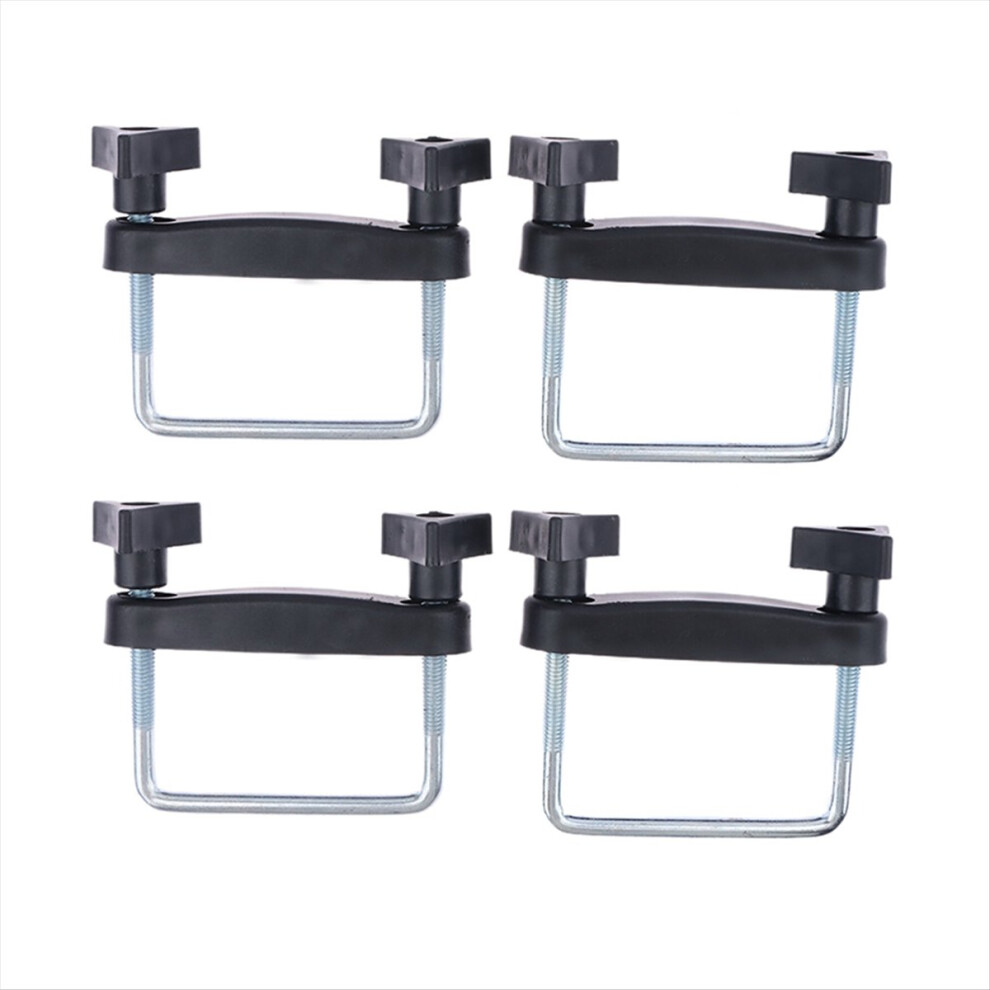 4 Pcs Car Roof Rack Basket U-Bolt Clamps Mounting Fitting Kit Universal Luggage Frame Fixing Clip 8Cm 4852045427238