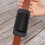 Retro-Gürteltasche aus Leder, horizontal tragbar, braun 4