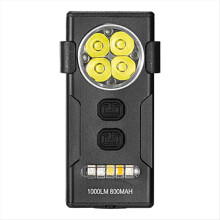 Keychain Flashlight Small Pocket Flashlight USB Charging Mini Flashlight Multi Light Modes Multi-Function for Emergency