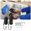 2PCS Gaming Controller Mouse Pad Kit Ergonomic Portable Mice Handle Stand Holder for 2 Game Controller,B 6