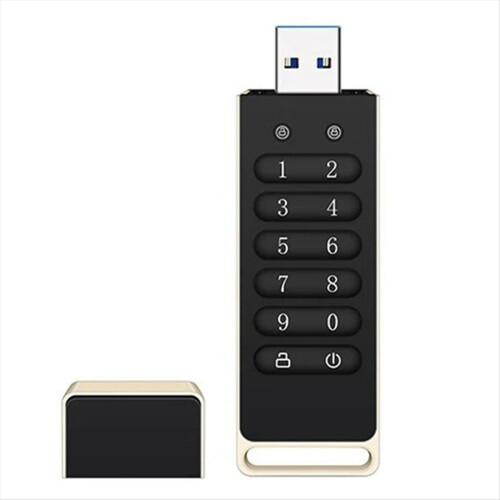 Secure USB Drive, Encrypted USB Flash Drive 64GB Hardware Password Memory Stick with Keypad USB 3.0 Disk Flash