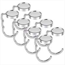 8 stuks opvouwbare tashangers, draagbare legering handtas tafelhaak, antislip multifunctionele tas sleutelhanger voor opslag