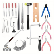 Juwelierwerkzeugset, Juweliersägegestell, 144 Klingen, Pinzette, Holzstiftklemme, Mehrzweck-Nadelfeile, Hammer
