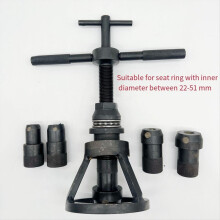 Extractor universal de asientos de válvulas de coche para diámetros interiores de entre 22 y 51 mm.