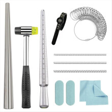 Ring Mandrel Metal Ring Sizer Measuring Tool Ring Size Measurer Ring Fixer Repair Kit Jewelry Mandrel Ring Sizer Kit