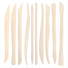 50 herramientas de madera para esculpir arcilla, 6,2 pulgadas, de doble punta y lisas, para modelar arcilla polimérica.