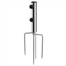 Parasol Base with Lawn Spike Ground Spike Parasol with 4 Pegs Beach Parasol Base for Sand,Removable for Garden