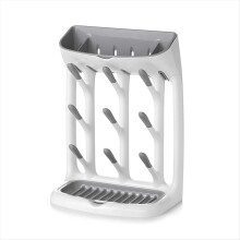 Escorredor vertical de mamadeiras, economiza espaço e é ideal para bancadas de cozinha. Suporte grande para mamadeiras.