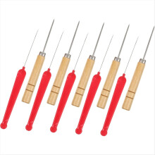 1 Set ergonomischer Perlenahle, wiederverwendbares Haushaltsperlennadel-Set mit stabiler Häkelnadel für die Schmuckherstellung