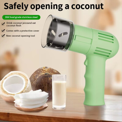 Abridor automático de coco: abra e extraia a polpa do coco sem esforço. 2