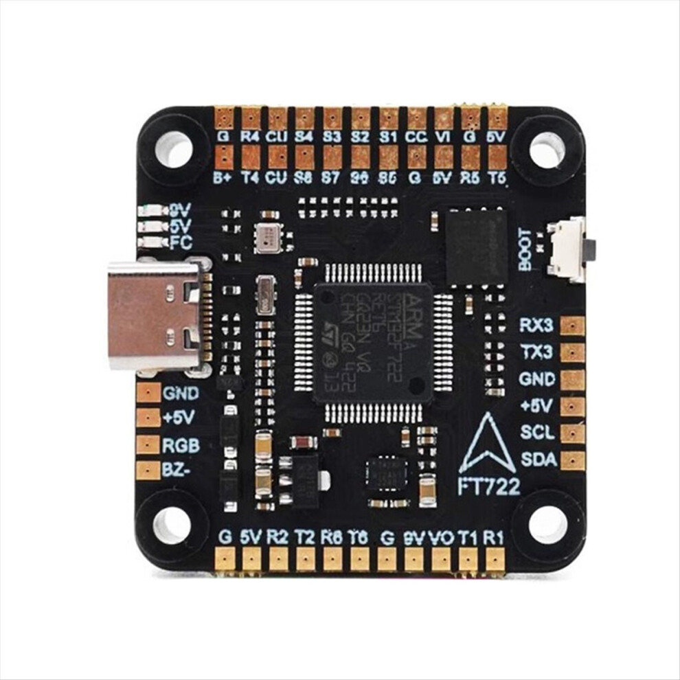 Ft-F722x8 Pro Flight Controller Onboard Icm42688 Gyroscope Dual Bec 30.5X30.5mm For Rc Fpv Drone 4852045475826