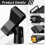 Set di 4 clip per microfono per supporti, supporti per microfono regolabili con adattatori, microfono wireless e morsetto per supporti per microfono 4