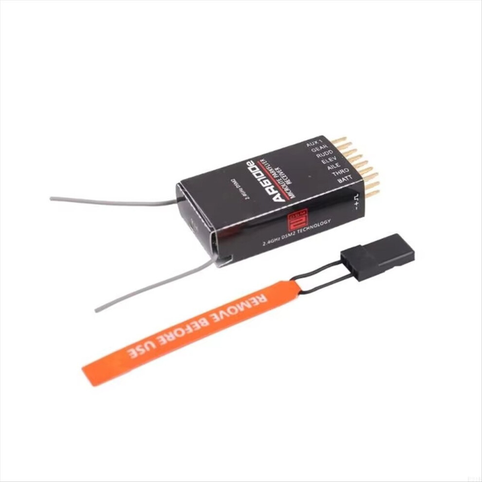 AR6100E 6 Channel Aircraft Receiver Support DSM2 Compatible for DX6I DX7 DX8 DX18 DSX6 DSX9 Wide Compatibility